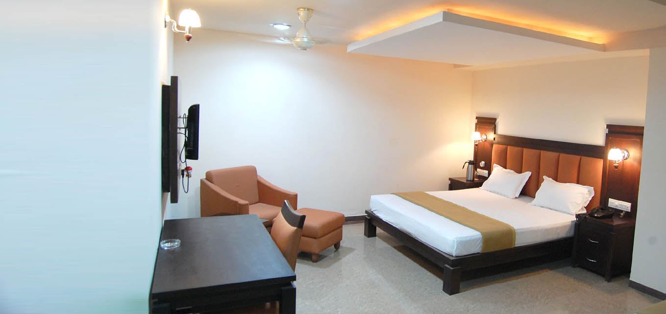 A Royal Suite with a separate seating area.